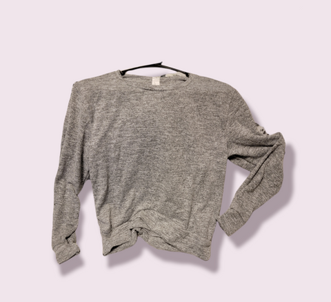 Long Sleeve Grey Sweatshirt